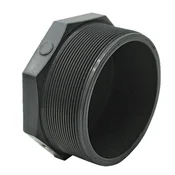 Navojni čep PVC-U 1/2 palca 27 mm PN 16 barov za kapalno cev