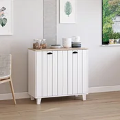 Hanah Home višenamenski ormaric Leno 20679, 90 cm, Derin Sepet / beli
