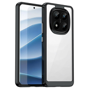 Hibriden ovitek Frame Shield za Xiaomi Redmi Note 14 Pro Plus 5G - črn