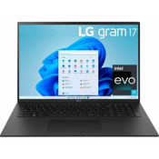 LG - gram 17” Ultra lightweight Laptop - Intel Evo Platform 12th Gen Intel Core i7 - 16GB RAM - 1TB NVMe SSD - Gray