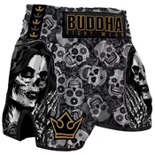 Muay Thai Kick Boxing Hlače Buddha European Mexican Style Črne