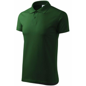 Malfini Moška preprosta polo majica, steklenica zelena, XL