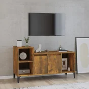 TV ormaric boja dimljenog hrasta 100x35x55 cm konstruirano drvo