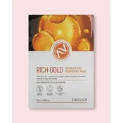 Enough Intenzivno hranljiva tkaninska maska za obraz Rich Gold Intensive Pro Nourishing Mask - 25 g/1 kos