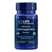Life Extension optimiziran izvleček ašvagande, 60 zeliščnih kapsul