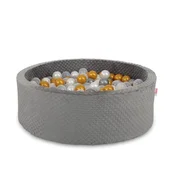 Bobono Minky suhi bazen V-30 cm z 200 žogicami - temno siv