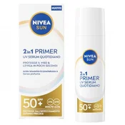 Nivea Sun 2In1 Primer Uv Daily Serum Face Cream Serum Spf50+ 30 Ml