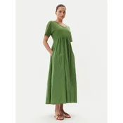Weekend Max Mara Vsakodnevna obleka Brozno 2515621082 Zelena Relaxed Fit