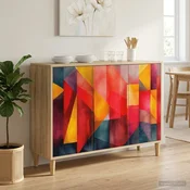 vidaXL Strani šal HEESCH Sonoma 102 x 33 x 75 cm Inženirski les