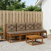 vidaXL 4-delne blazine za palete VIANEN 4 kos 100% poliester Taupe