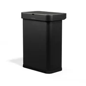Črn brezstični jeklen koš za smeti 58 l Sensor – simplehuman