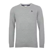 U.S. POLO ASSN. Pulover  mornarska / siva