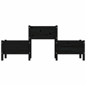 Sadilica crna 178,5 x 44 x 75 cm od masivne borovine