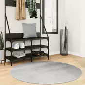 Tepih IZA kratka vlakna skandinavski izgled sivi O 120 cm