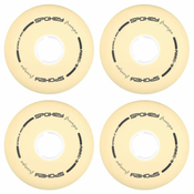 Spokey PU 80 mm Replacement colieska ku korculiam FREESPO WHITE SET, 4 pcs