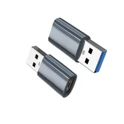INF Type-C na USB 3.0 Adapter 4-pack – USB-C ženski v USB-A moški Gray, (5000276945)