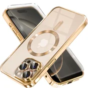 Overboard Ovitek za iPhone 12 Pro Max, Electro MagSafe, zlat + zaščita za zaslon