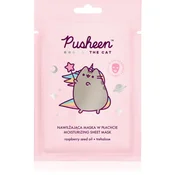 Pusheen vlažilna maska iz platna z oljem malinovih pešk 17 g