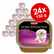 Gurmansko pakiranje Animonda vom Feinsten 24 x 150 g - Adult: puretina i janjetina
