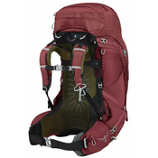 Ženski planinarski ruksak Osprey Aura Ag 65 Velicina ledja ruksaka: XS/S / Boja: crvena