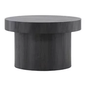 Klubska mizica Dallas 4492 (Črna) Črna, 50cm, MDF plošča, Okrogla