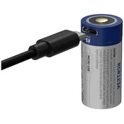 ANSMANN ANSMANN Li-Ion baterija 16340 850 mAh z mikro USB polnilno vtičnico Ansmann 16340 USB-C akumulator 16340 Li-Ion 3.6 V 850 mAh, (20439492)