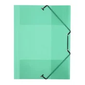 List z gumico, 15 mm, PP, A4, VIQUEL Propyglass, zelen
