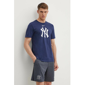 Majica kratkih rukava Nike New York Yankees za muškarce, boja: tamno plava, s tiskom