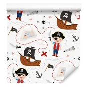 Pirati tapeta za dnevno sobo in spalnico 50x1000 cm