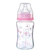 BabyOno Steklenička proti kolikam 240 ml, roza
