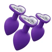 Silikonski Butt Plug Set Kristal Flirts