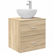 vidaXL Svetilka s pritrditvijo na steno Sonoma hrast 49,5 x 35 x 63 cm