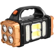Solarna LED Kamperska Baterija s Powerbankom SR - 40475 - Zlata / Črna KP40475