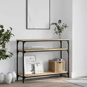 Konzolni stol boja hrasta sonome 100x29x75 cm konstruirano drvo