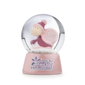 Novogodišnja glitter kugla pužic pink - 6.5cm Nici 49351