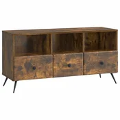 Vidaxl TV omarica Dimljen hrast 102 x 34,5 x 50 cm Inženirski les