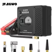 JF.EGWO 4000A 12V Professional Car Jump Starter Power Bank With Air Compressor