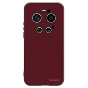 Silikonski črni ovitek za Xiaomi 17 Ultra - Burgundy red