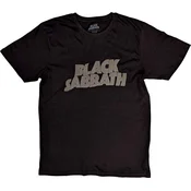 Black Sabbath Wavy Logo Hi-Build Black M Majica