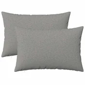 Vidaxl Prevleka za blazino 2 kos HEERLEN Oblačno siva 50 x 75 cm Blago