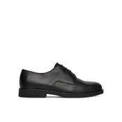 Calvin Klein Nizki čevlji Flex Dress Derby 4Holes Lth HM0HM01895 Črna