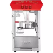 VEVOR Aparat za kokice 390x345x610 mm Rdeč