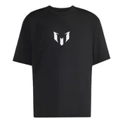 ADIDAS PERFORMANCE Funkcionalna majica Messi Zne črna / bela