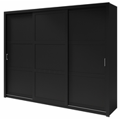 Garderobna omara z drsnimi vrati Frama 255 cm - črna