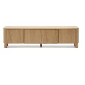 TV omarica v jesenovem dekorju v naravni barvi 200x52x40 cm Salaya – Kave Home