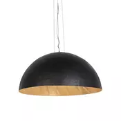 Industrijska viseča svetilka črna z zlatom 70 cm - Magna