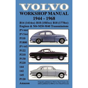 Volvo 1944-1968 Workshop Manual PV444, PV544 (P110), P1800, PV445, P122 (P120 & Amazon), P210, P130, P220, 144, 142 & 145