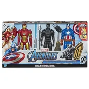 Hasbro Marvel Avengers Titan Hero Series Blast Gear – set 3 akcijske figure 30 cm, Iron Man, Captain America in Black Panther