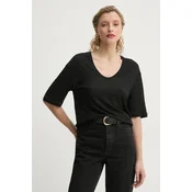 Kratka majica s primesjo lanu By Malene Birger AMARINGA