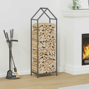 Stalak za drva antracit 40x25x120 cm Hladno valjani celik